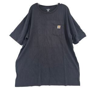 Carhartt Men's Work Short Sleeve T Shirt Black Size 2XL Tall 3023